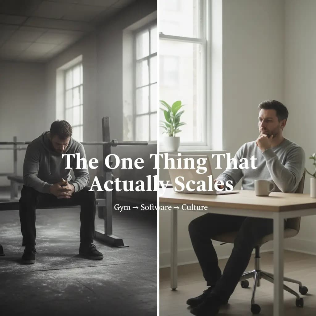 From the Gym Floor to Software: The One Thing That Actually Scales